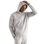 Men's Heather Grey Drive Zip-Up Front