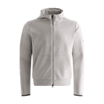 Men's Heather Grey Drive Zip-Up Silhouette Front