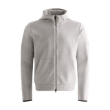 Men's Heather Grey Drive Zip-Up Silhouette Front
