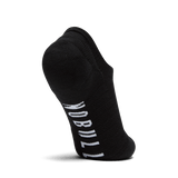 Black No Show Sock Back Silhouette Angle