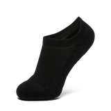 Black No Show Sock Front Silhouette Angle