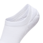 No Show White Sock Front Top Angle