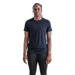 Women's Night Navy Deltapeak® Micro Textured Tee Front Angle