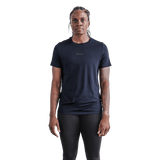 Women's Night Navy Deltapeak® Micro Textured Tee Front Angle
