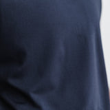 Women's Night Navy Deltapeak® Micro Textured Tee Material Angle
