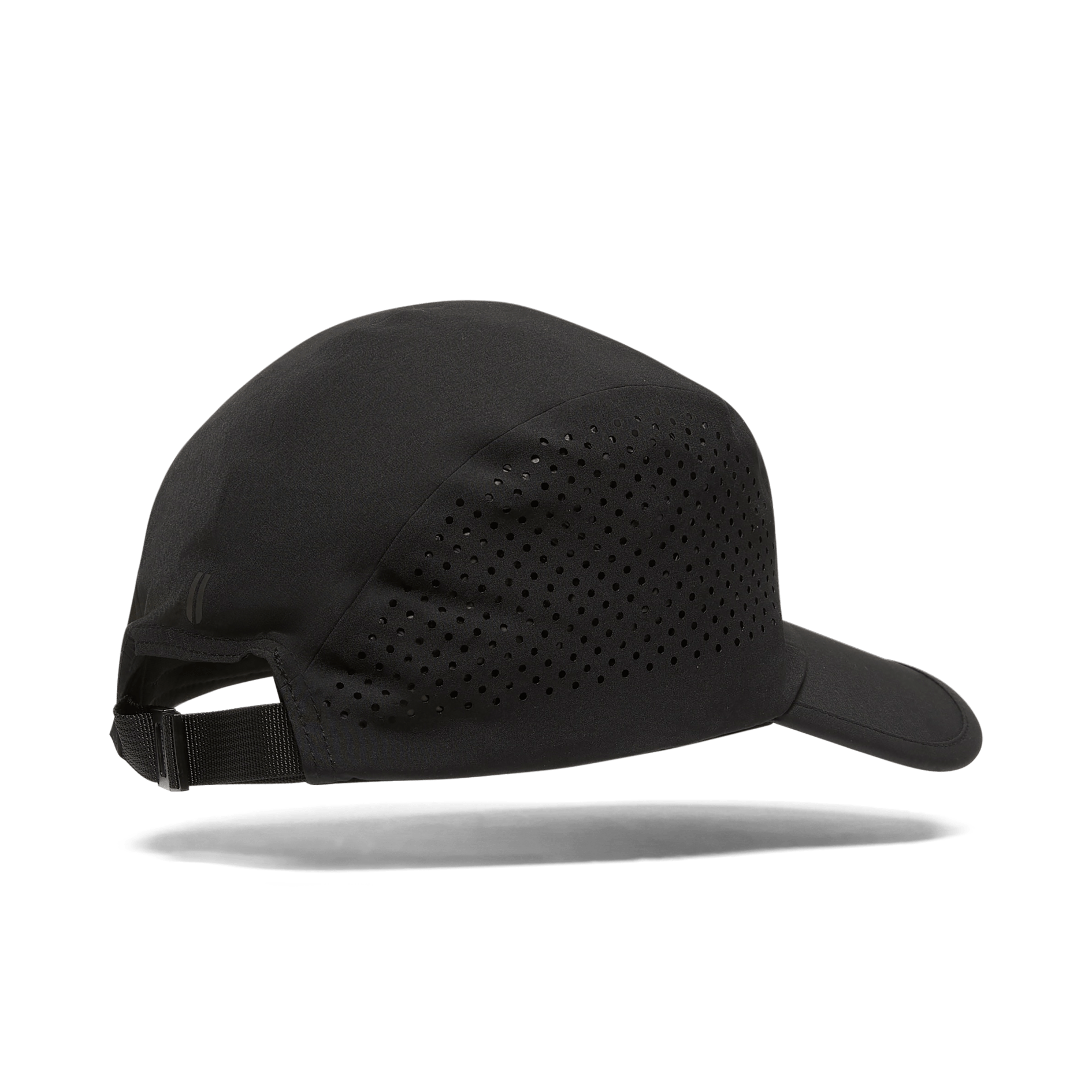 Black Running Hat Back Silhouette Angle