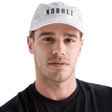 White Running Hat Front Angle