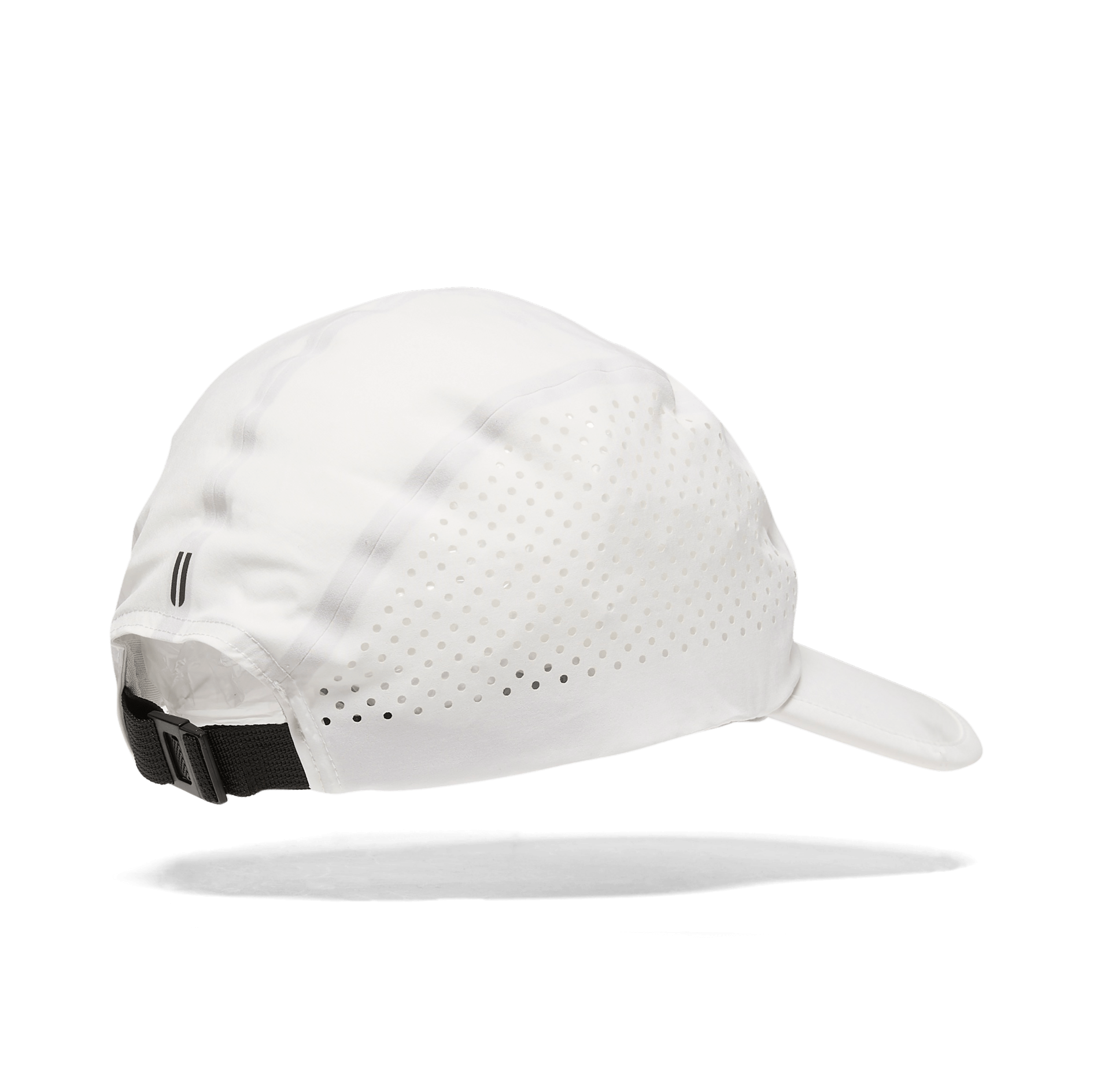 White Running Hat Back Silhouette Angle