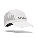 White Running Hat Front Silhouette Angle