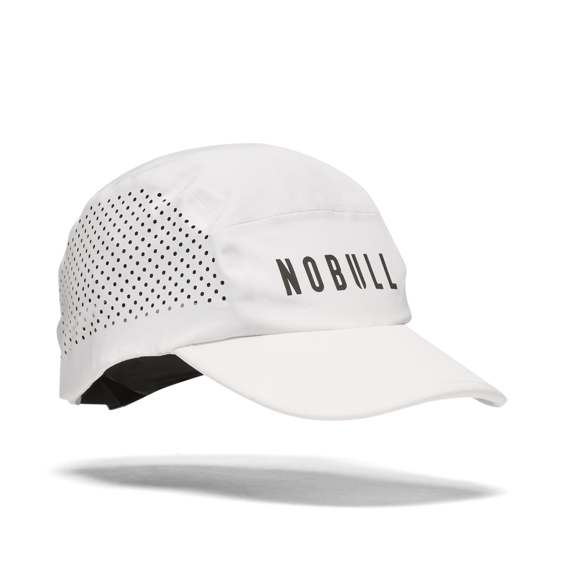 White Running Hat Front Silhouette Angle