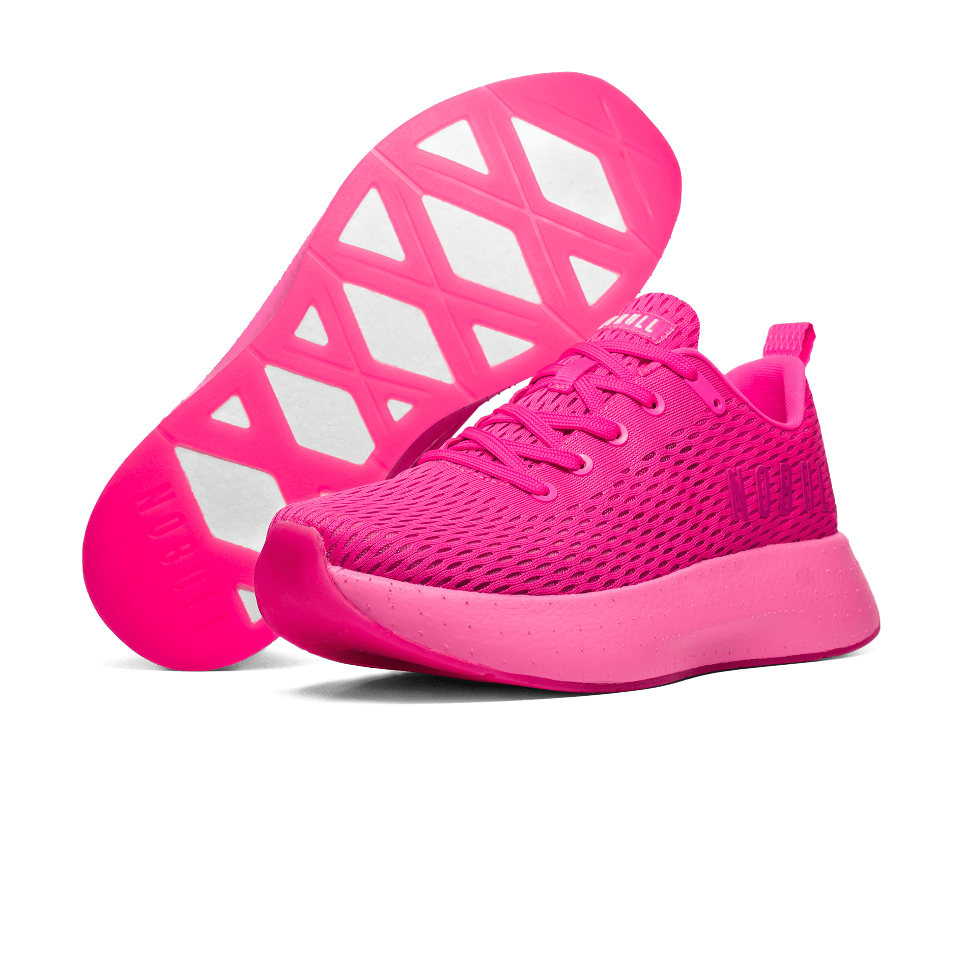 Men's Neon Pink Journey Shoes Angled