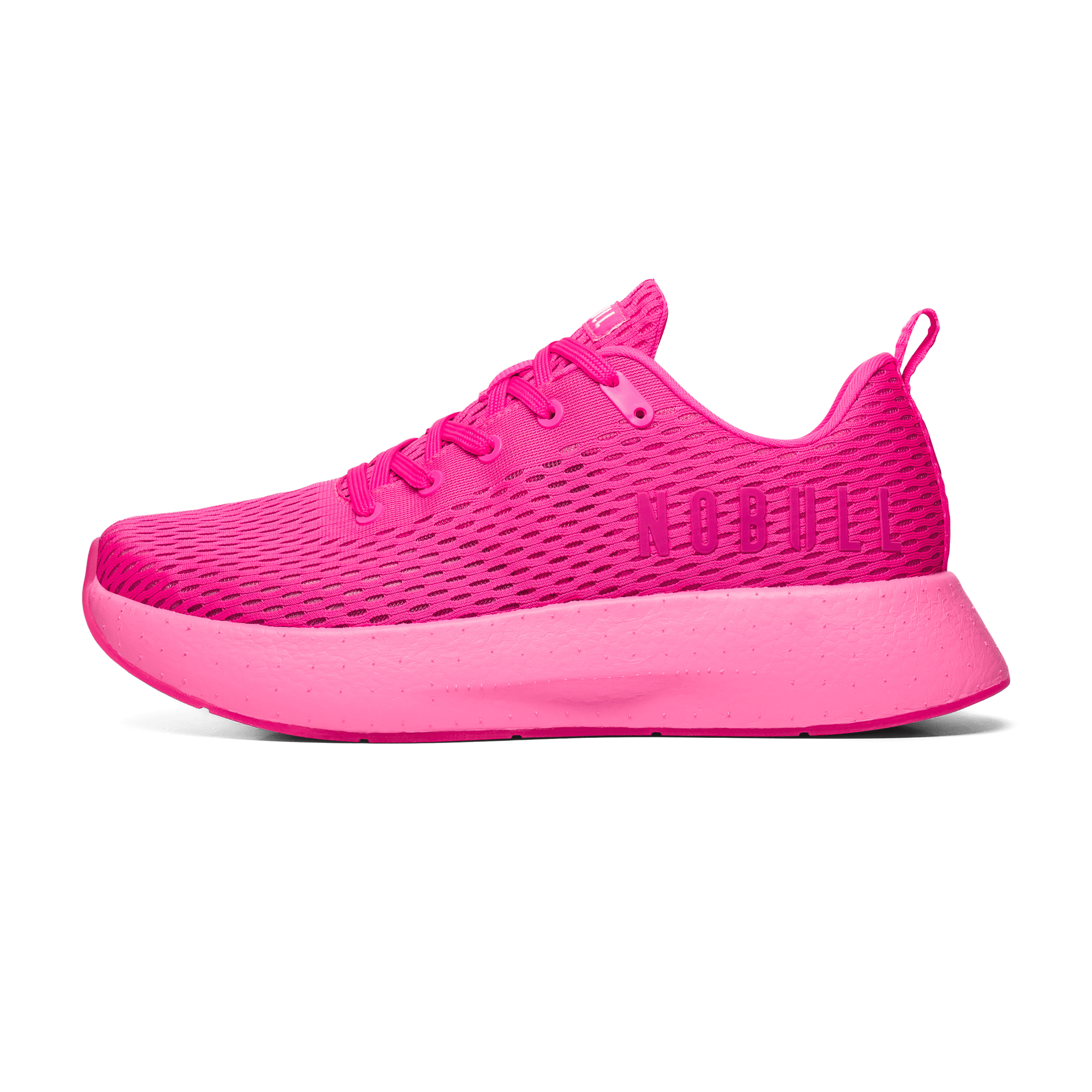 Men's Neon Pink Journey Shoes Side Angle