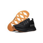 Women's Black Gum Journey Shoes Angled
