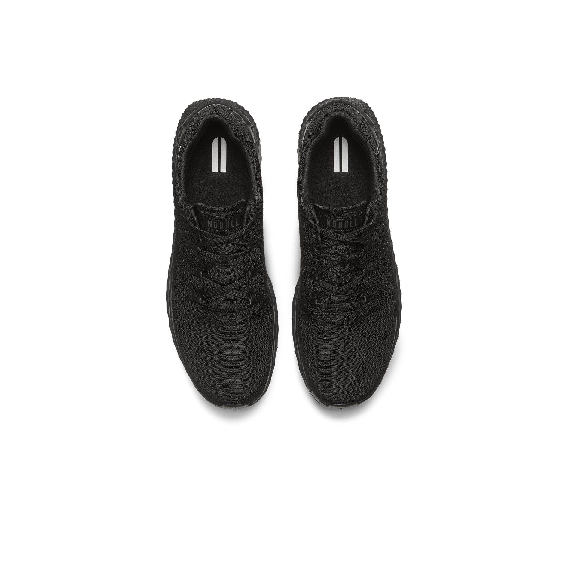 Men's Triple Black Allday Ripstop Shoes Above Angle