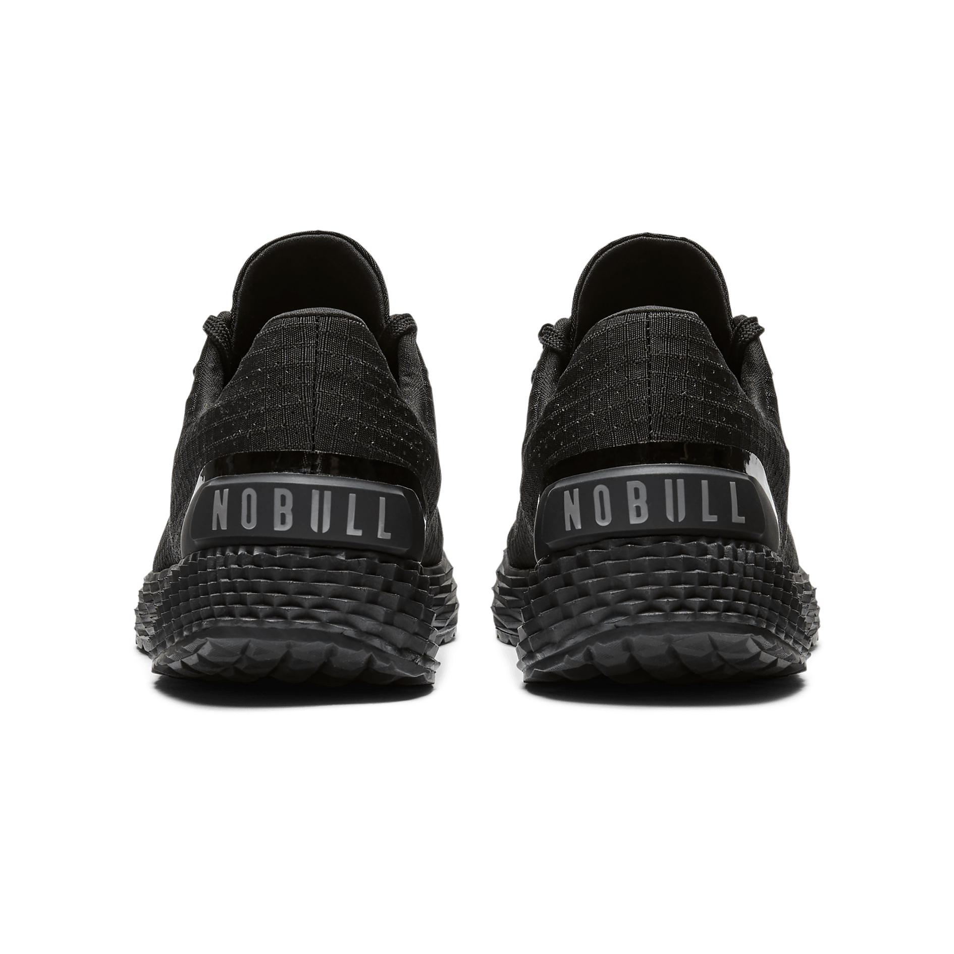 Men's Triple Black Allday Ripstop Shoes Back Angle