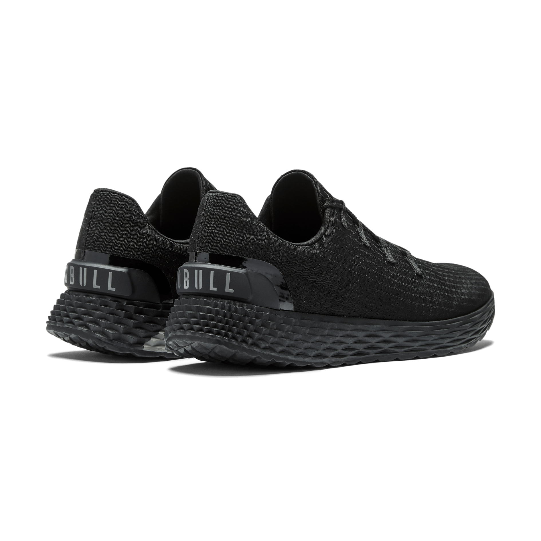 Men's Triple Black Allday Ripstop Shoes Back Side Angle