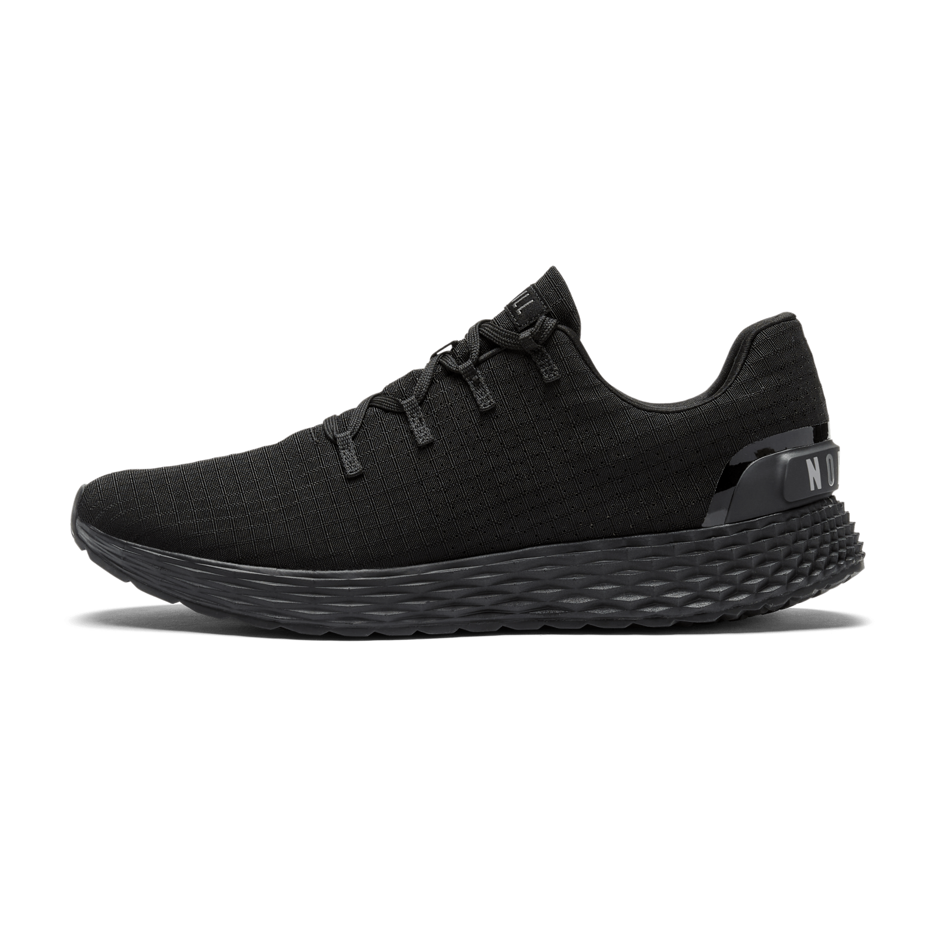 Women's Triple Black Allday Ripstop Shoes Side Angle