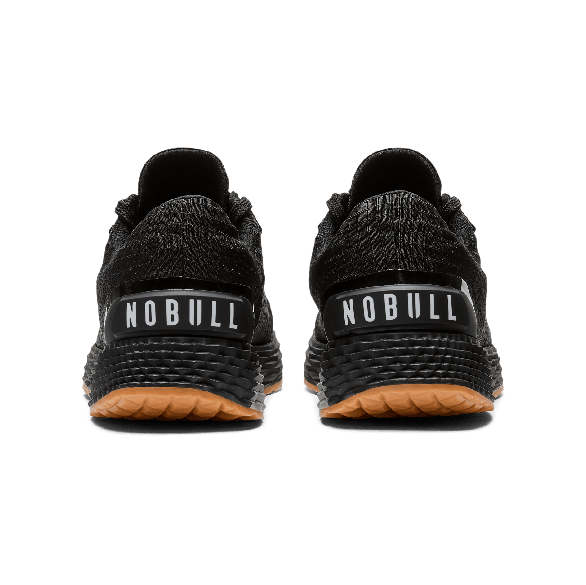 Men's Black Gum Allday Ripstop Shoes Back Angle