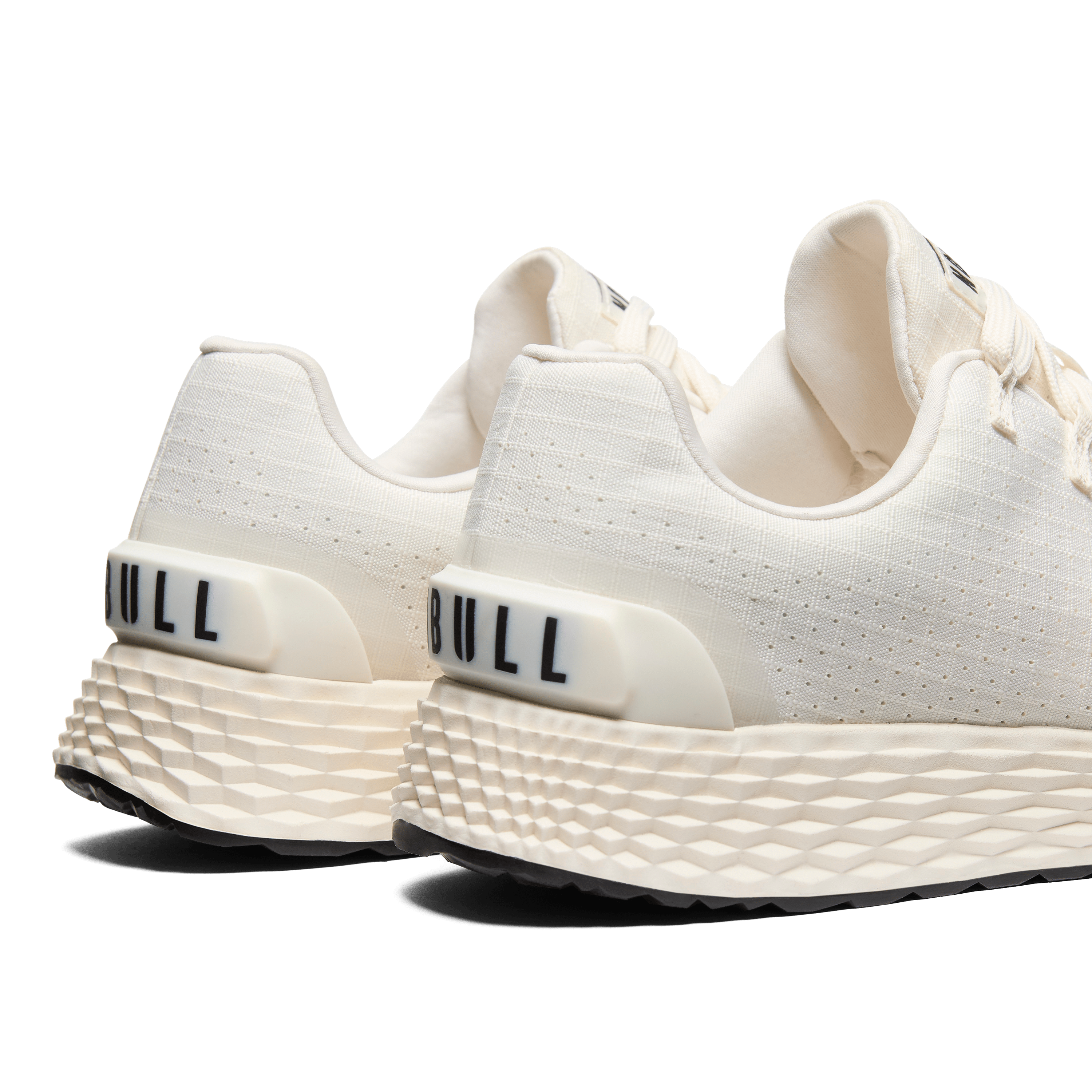 Cream Allday Ripstop Shoes Back Side Angle.