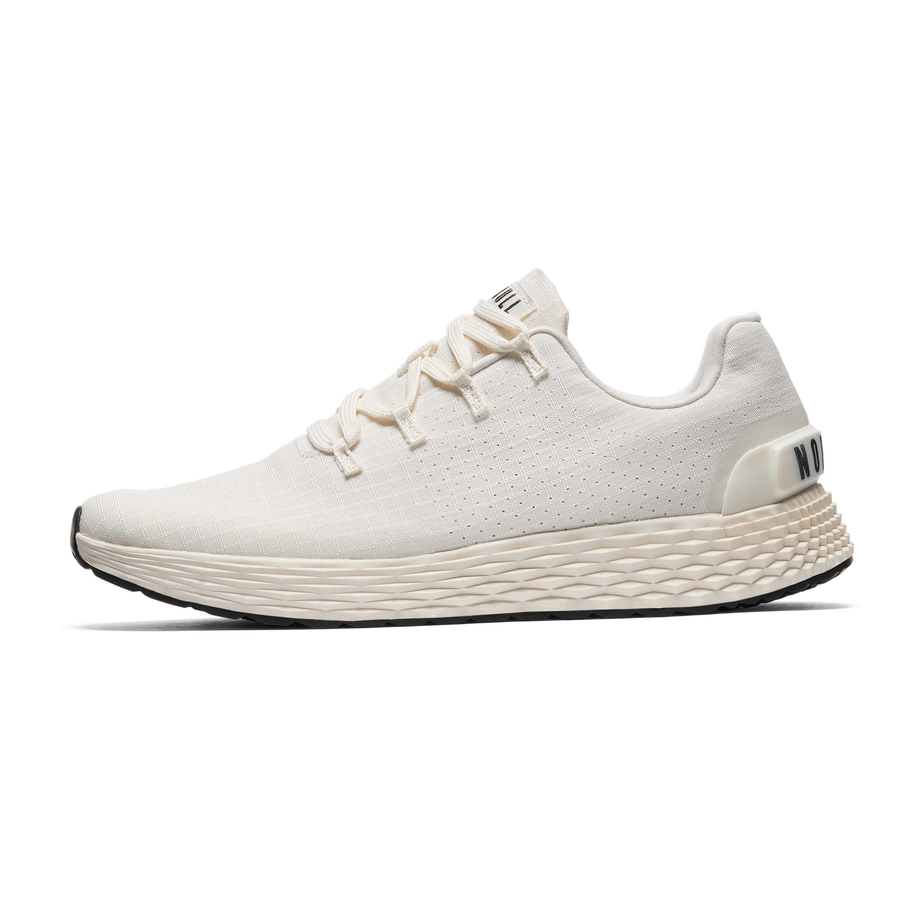 Cream Allday Ripstop Shoes Side Angle.