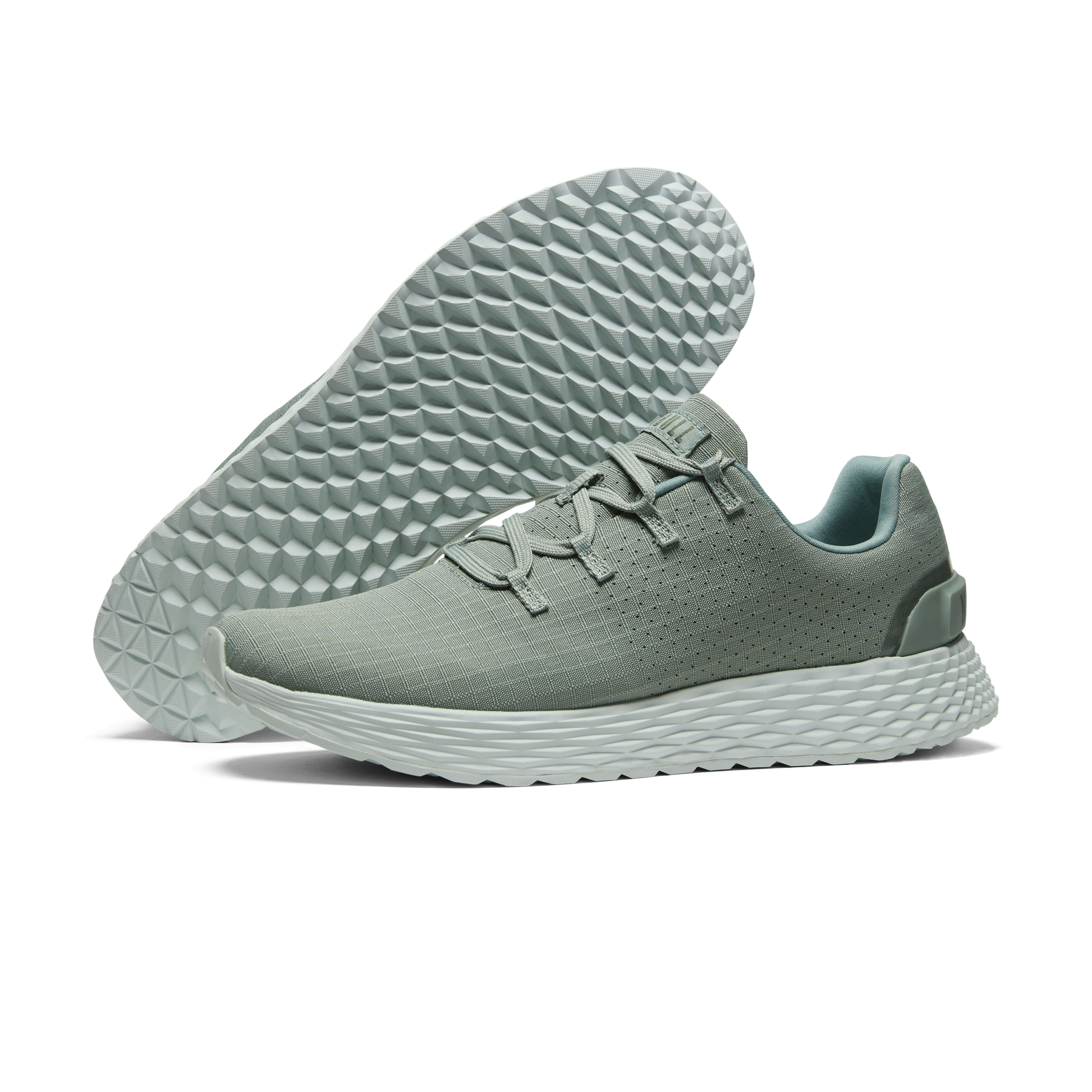 Green Fog Allday Ripstop Shoes Angled.