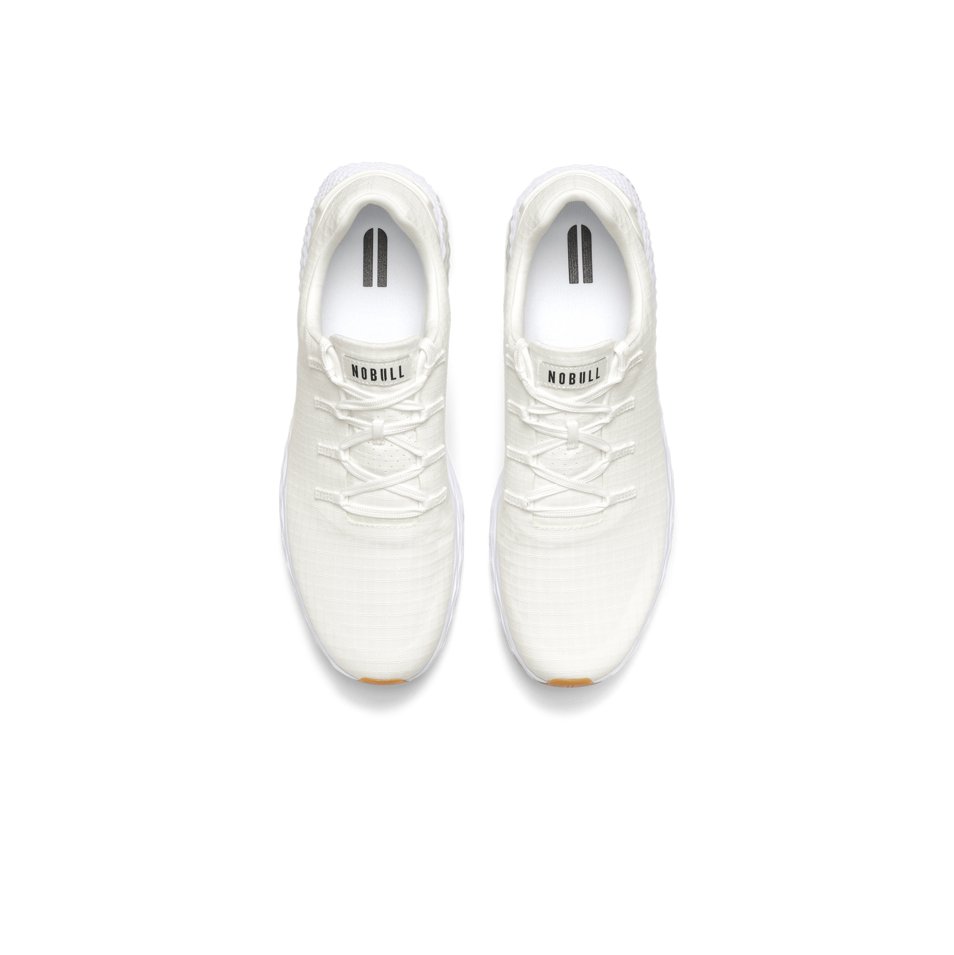 Women's White Gum Allday Ripstop Shoes Above Angle