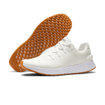Women's White Gum Allday Ripstop Shoes Angled