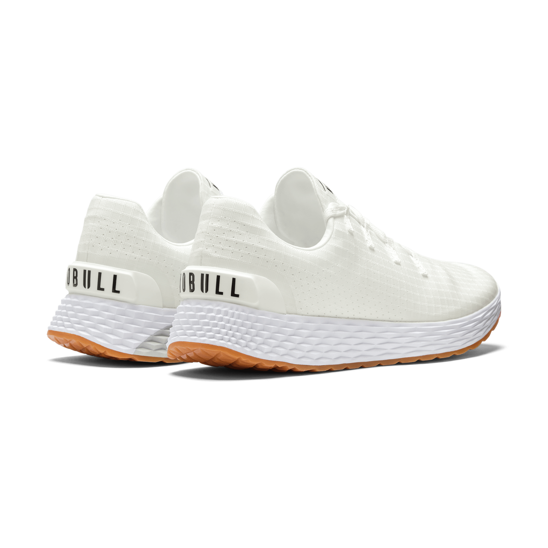Men's White Gum Allday Ripstop Shoes Back Side Angle