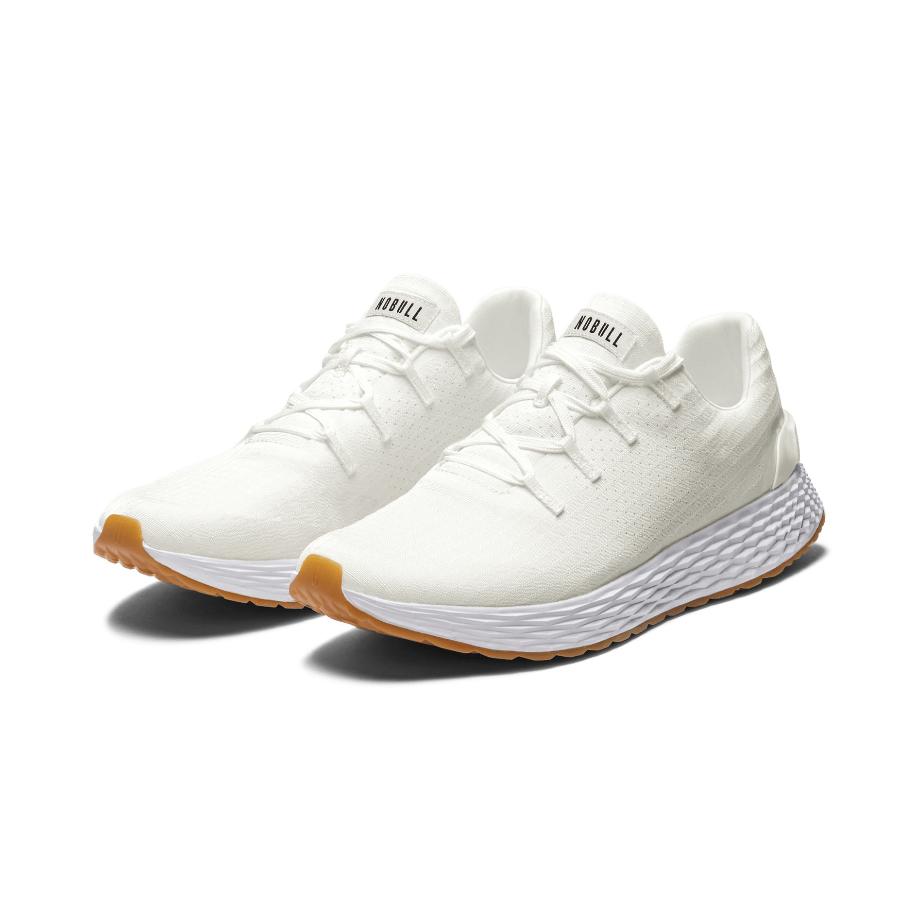 Men's White Gum Allday Ripstop Shoes Front Side Angle