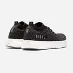 Women's Black Drive Knit Shoes Back Side Angle