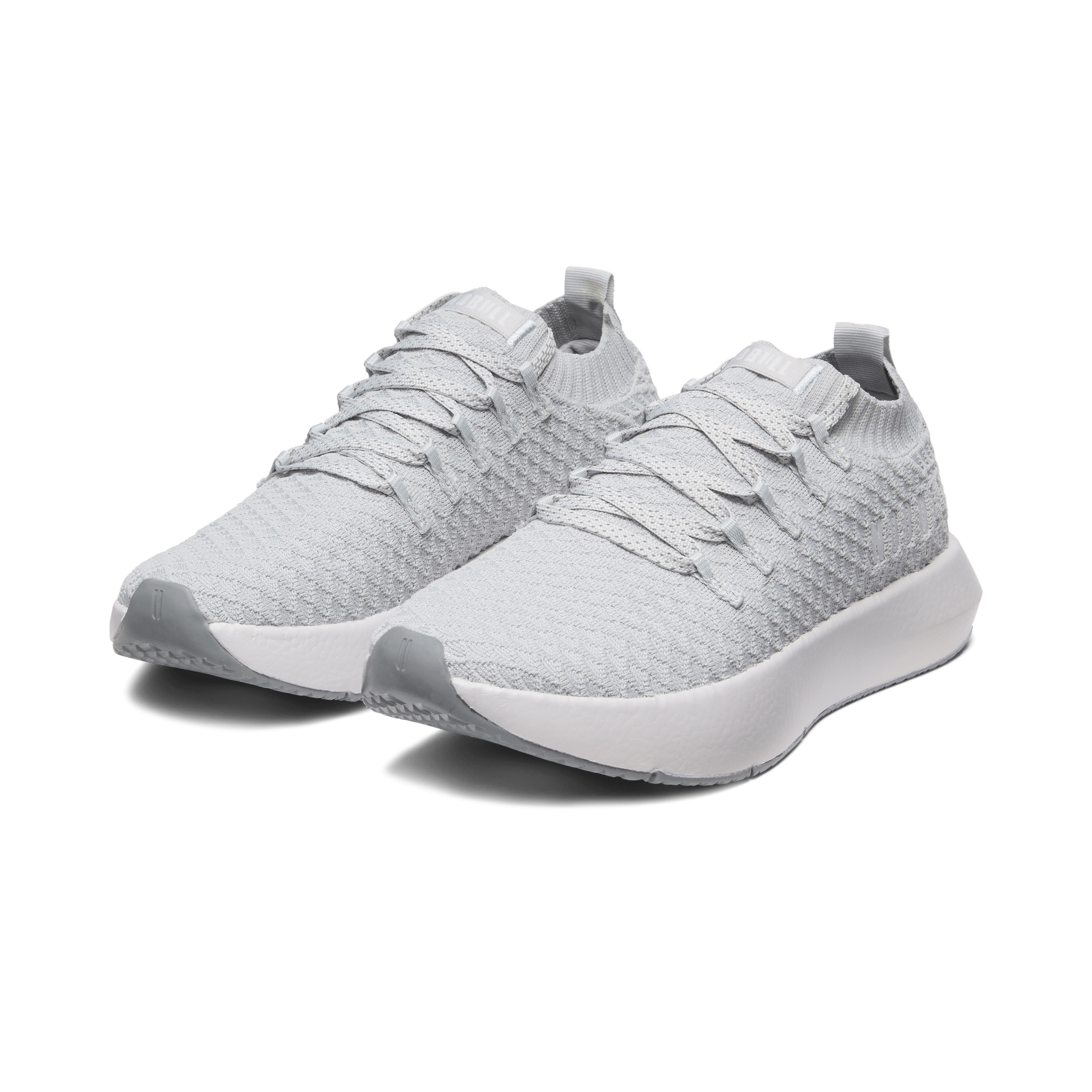 Crater Grey Drive Knit Shoes Front Side Angle