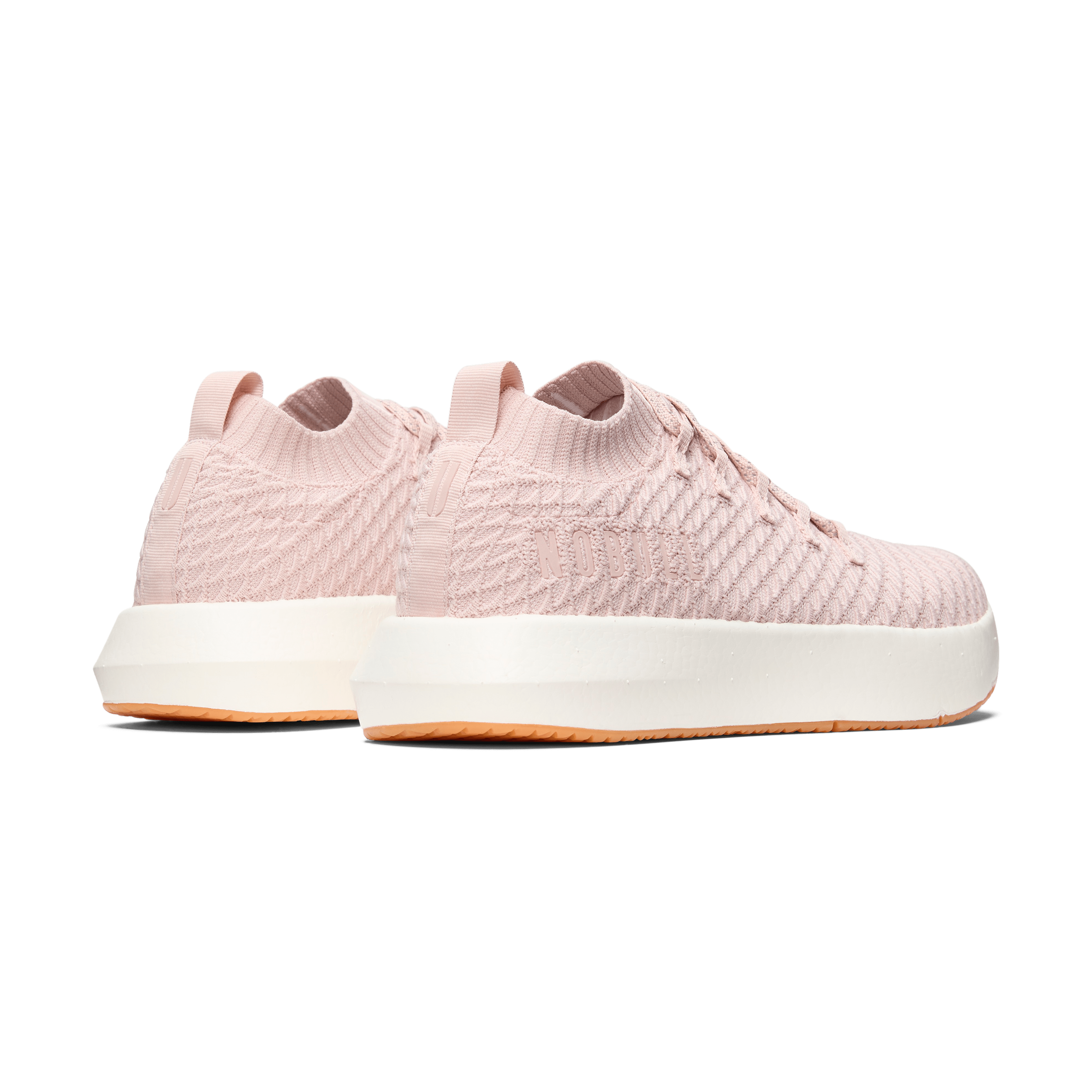 Dusty Rose Drive Knit Shoes Back Side Angle