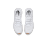 Women's White Drive Knit Back Above Angle