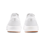 Men's White Drive Knit Shoes Back Angle