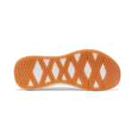 Men's White Drive Knit Shoes Bottom Angle