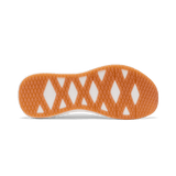 Men's White Drive Knit Shoes Bottom Angle