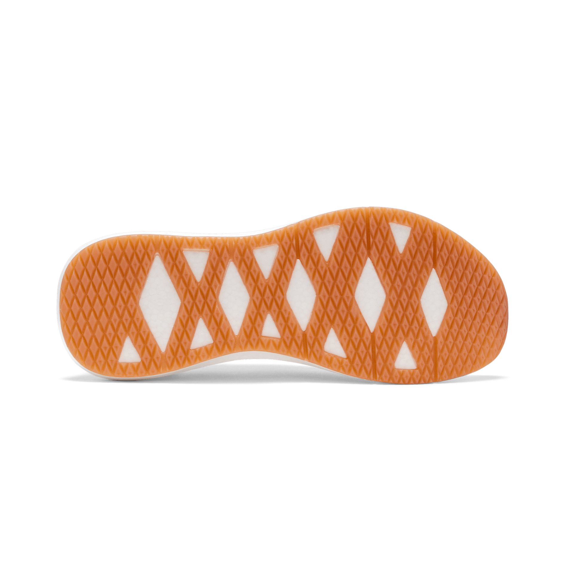 Men's White Drive Knit Shoes Bottom Angle