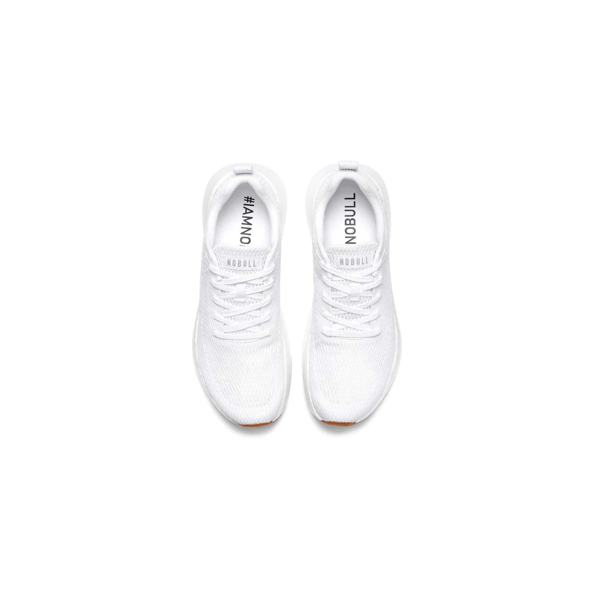 Men's White Gum Drive Mesh Shoes Above Angle