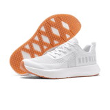 Women's White Drive Mesh Shoes Angled