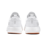 Men's White Gum Drive Mesh Shoes Back Angle