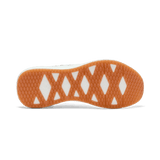Men's White Gum Drive Mesh Shoes Bottom Angle