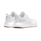 Men's White Gum Drive Mesh Shoes Back Side Angled