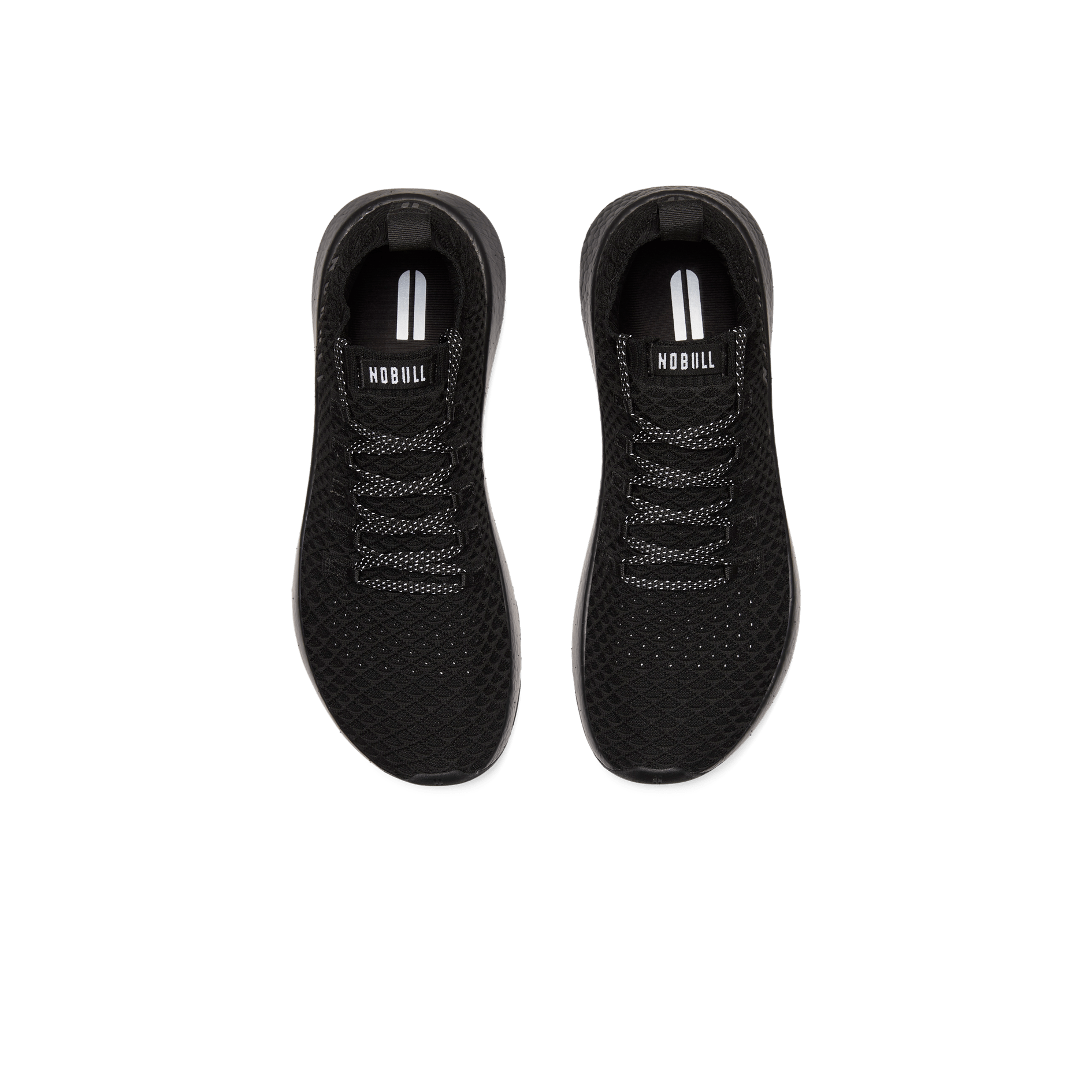 Women's Triple Black Drive Knit Shoes Above Angle