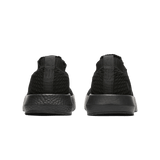Men's Triple Black Drive Knit Shoes Back Angle