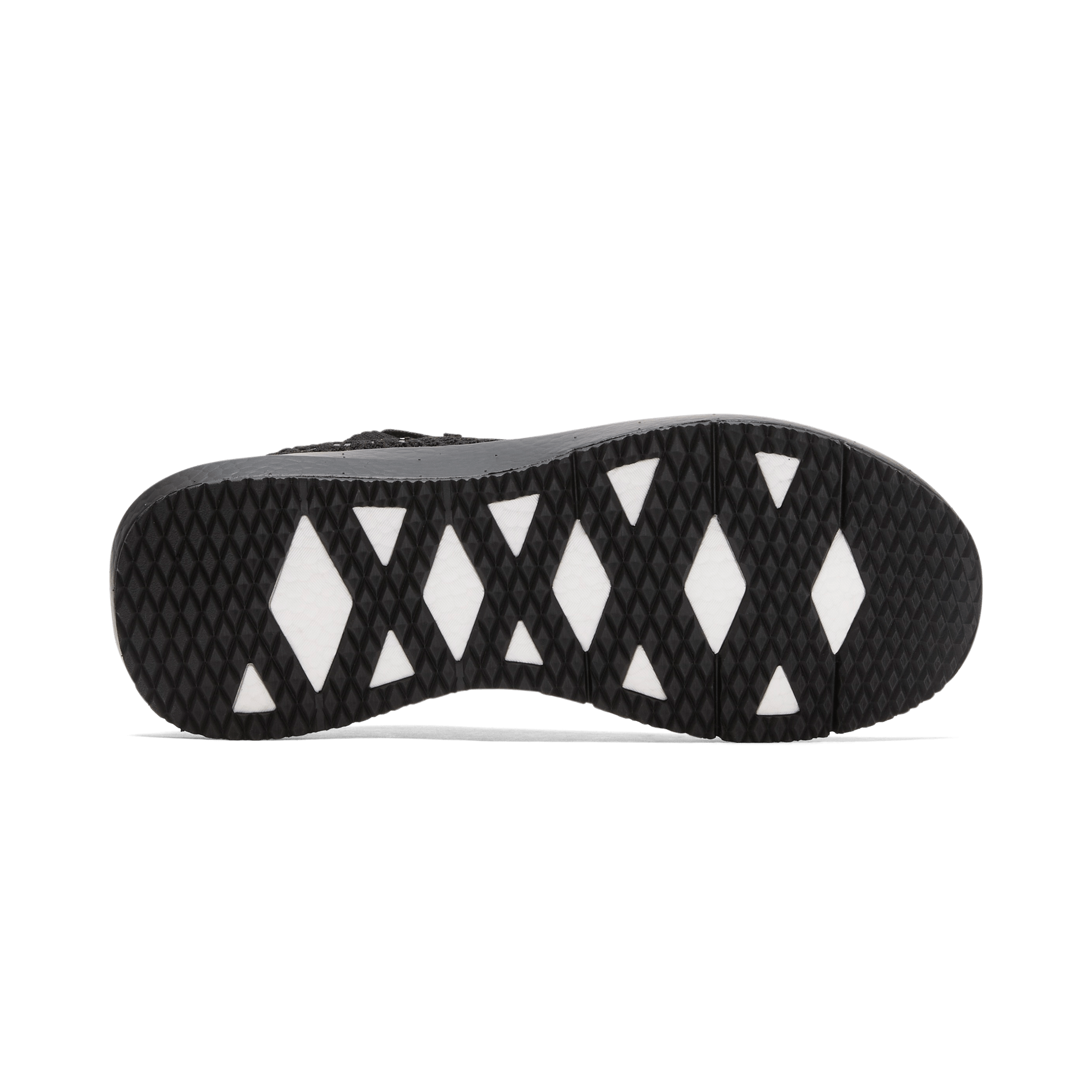 Women's Triple Black Drive Knit Shoes Bottom Angle