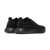 Women's Triple Black Drive Knit Shoes Back Side Angle