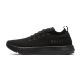 Men's Triple Black Drive Knit Shoes Side Angle