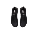 Women's Triple Black Mesh Drive Shoes Above Angle