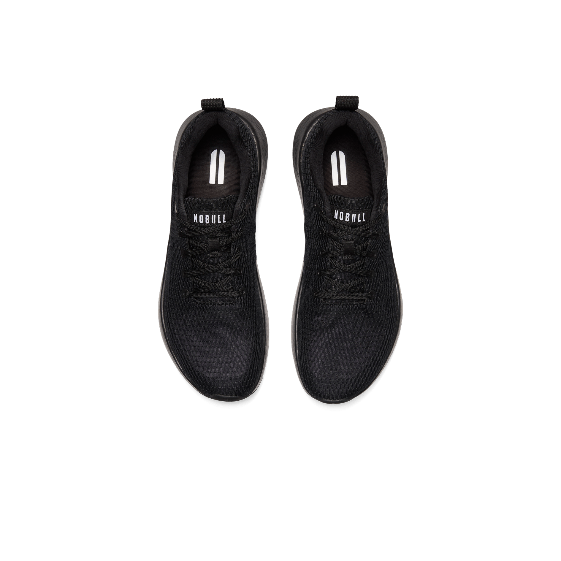 Women's Triple Black Mesh Drive Shoes Above Angle