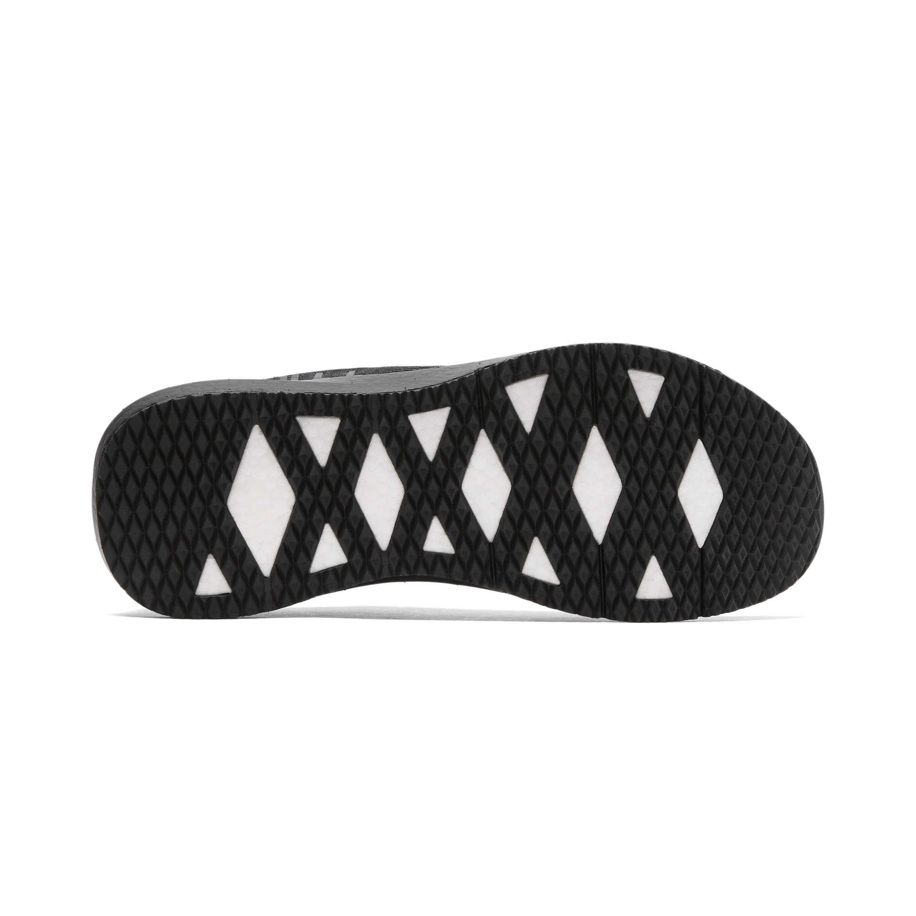Women's Triple Black Mesh Drive Shoes Bottom Angle